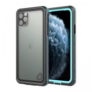лучший водонепроницаемый iphone 11 мобильный телефон дешевый iphone 11 спасательный чехол, с прозрачным задним крышкой iphone гидроизоляция puch (синий)