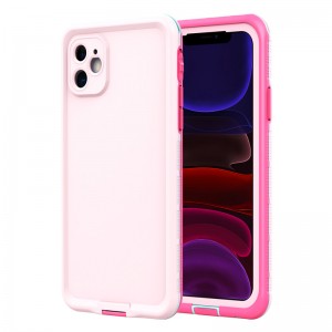 водонепроницаемый корпус телефона гидроизоляционный корпус iphone для iphone 11 лучший водонепроницаемый корпус телефона (розовый), с чистым цветом задней крышки