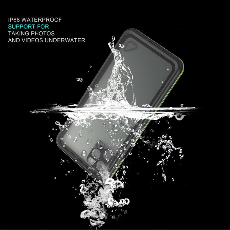 Водонепроницаемый чехол для телефона для плавания iphone 11 pro max чехол для телефона (черный) с прозрачной задней крышкой