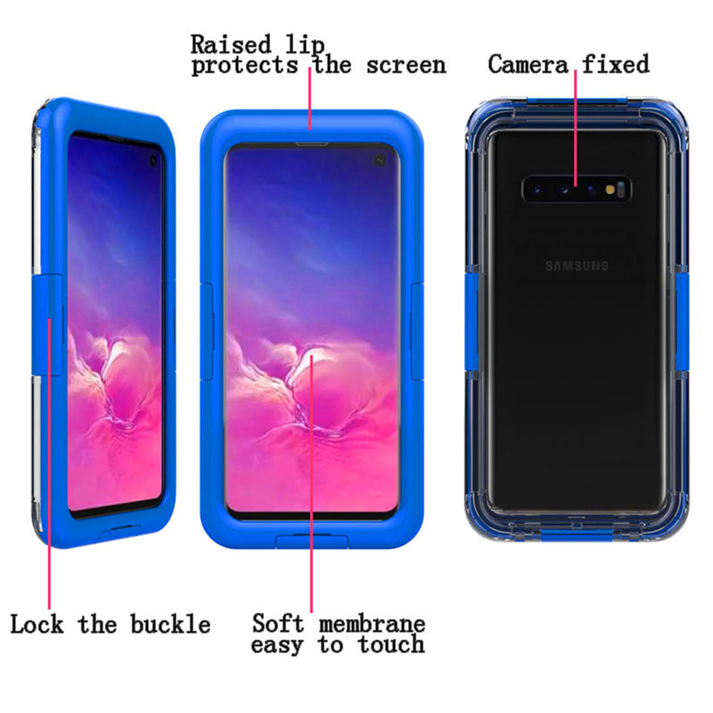 Подводная защита телефона лучший жизненный чехол для телефона Samsung S10 (синий)