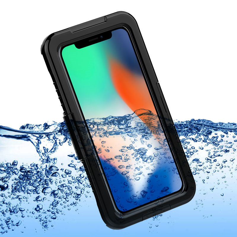 Водонепроницаемый чехол Apple iphone XS Max для плавания (черный)