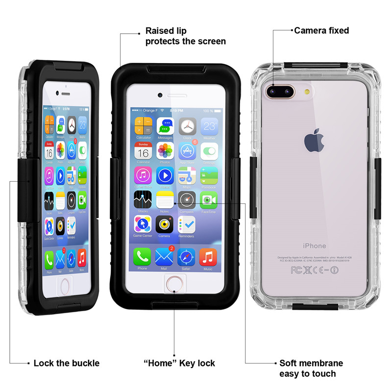 новый корпус спасательного телефона iphone 8 plus для защиты от снега iphone оболочка best Waterwood 8 plus